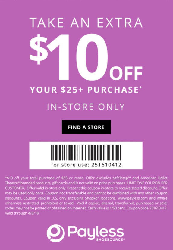 Payless Shoes Coupons