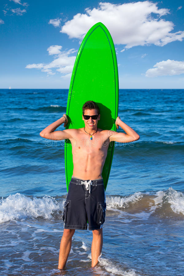 Surfer Girl Holding Surfboard