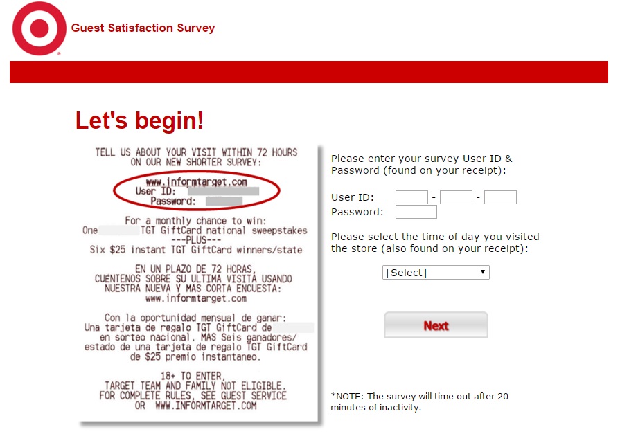 Target Survey at www.TargetSurvey.com Review